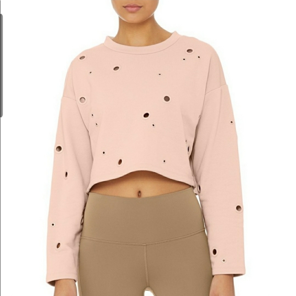 Alo Yoga cropped sweatshirt size XS
